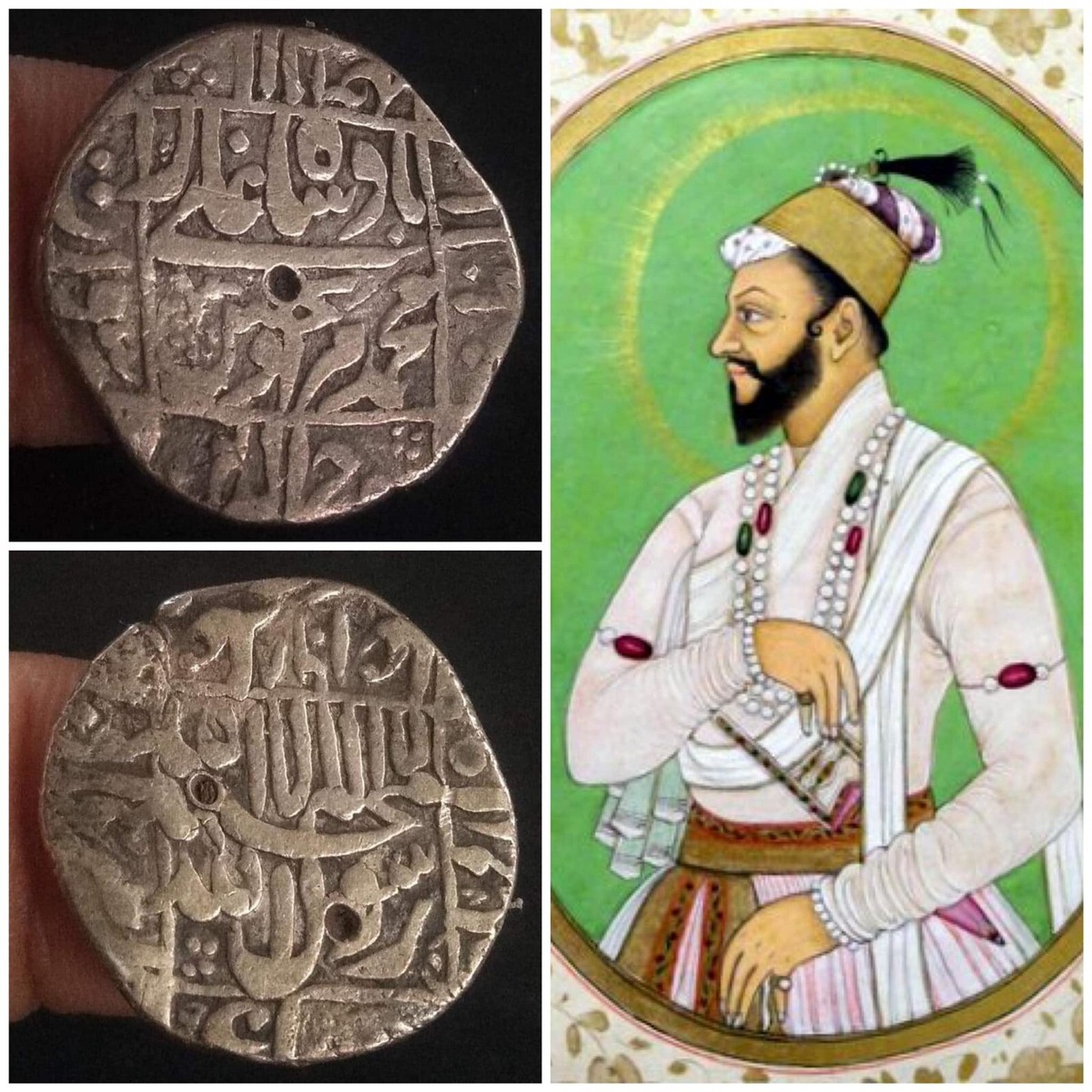 Rare Mughal Empire Coin of Revolt King Murad Bakhsh Mint Surat | eBay UK