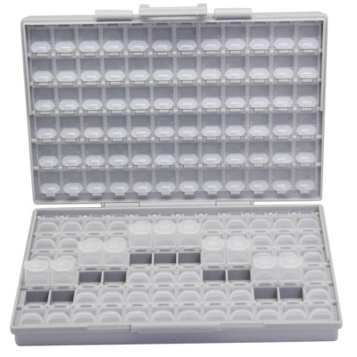 12 BOX-ALL-144 Enclosure box SMD SMT 144 components organizer 0805 0603 0402 USA