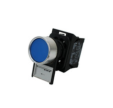 Allen Bradley Blue Illuminated Push Button w/ 800E-3X10 Ser.A Contact Block