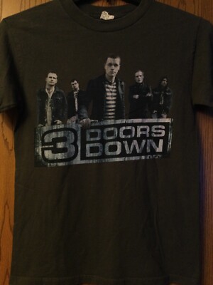 Doors Down 2009 Tour Gray Shirt Sided AAA S