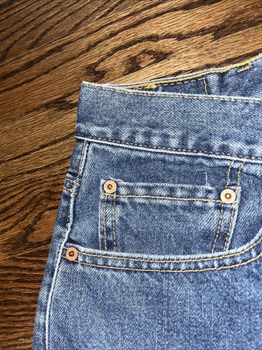 Levis 505 Denim Jeans Mens 37x30.5 Regular Fit Straight Leg - Picture 2 of 12