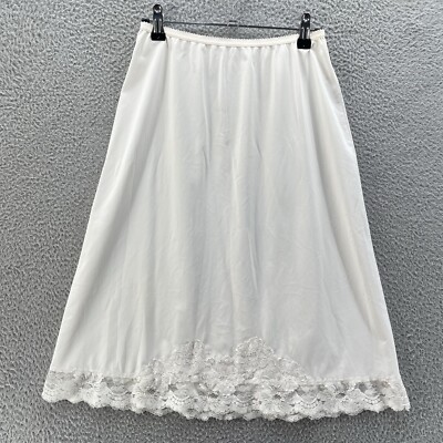 Shadow Line Slip Skirt Women Medium Tall Y2K Fairycore Grunge 90s Whimsical  Lace