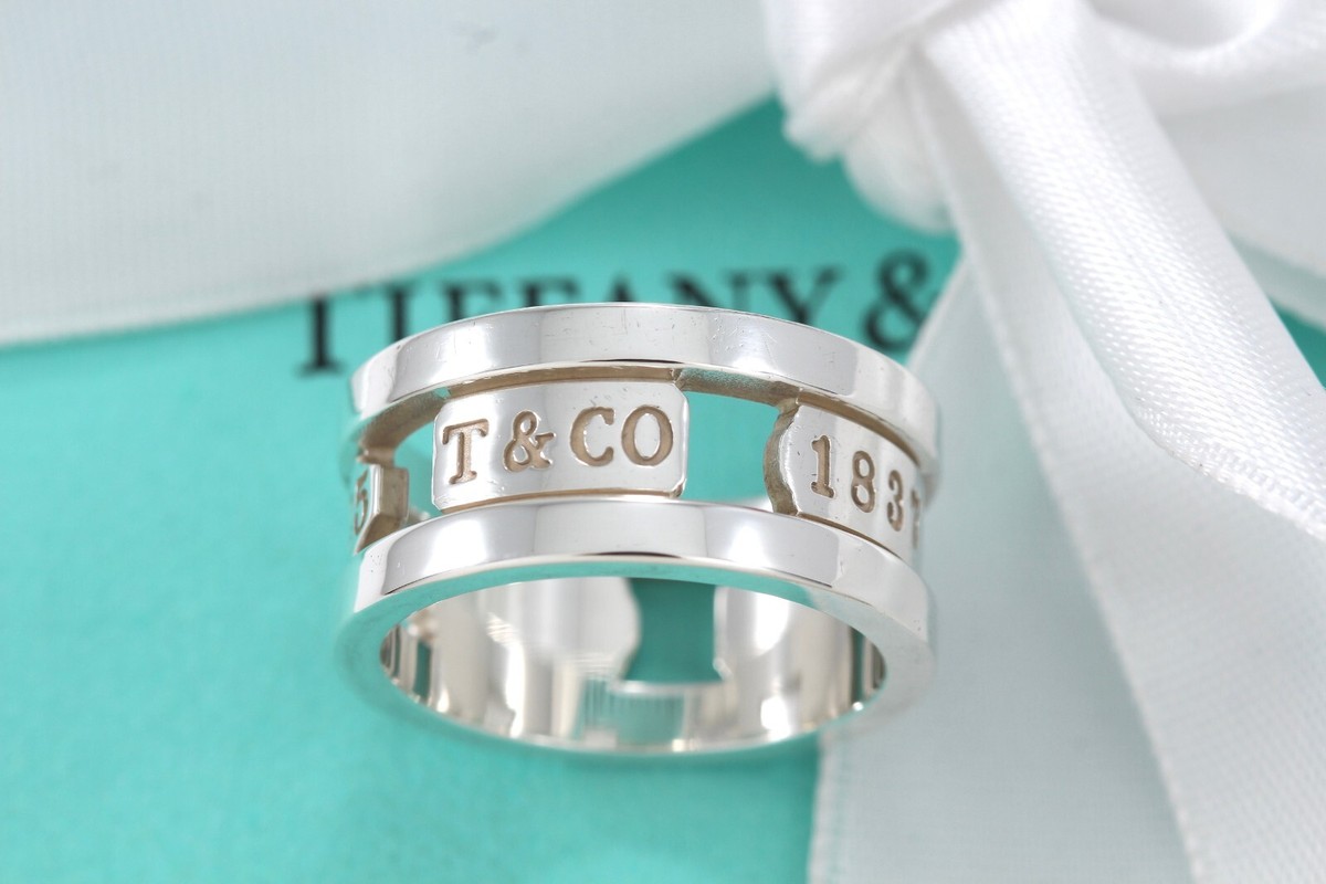 Tiffany & Co. 1837 Sterling Silver Element Classic Wide Band Tiffany & Co. 1837 Sterling Silver Element Classic Wide Band