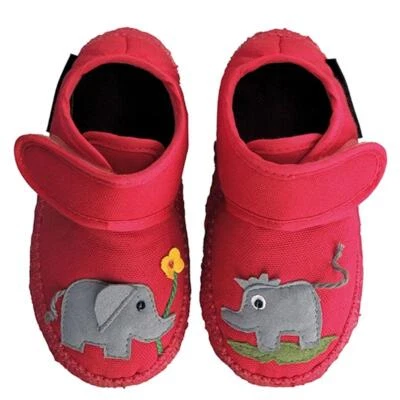 NANGA Hausschuh Dumbo kleiner Elefant rot Gr.18-26