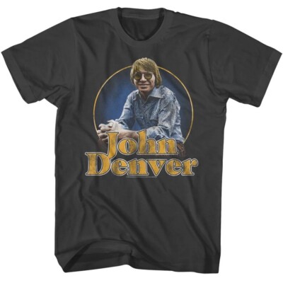 John Denver T-Shirt Adult Country Music Singer Take Me Home Stone Cotton