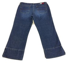 Vintage Womens Ladies Juniors TOMMY HILFIGER Blue Jean Capris Cropped Sz 9 Denim