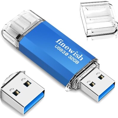 USB C Stick 32GB - Dual-Laufwerk & 40MB/s Übertragung für Android und Mac