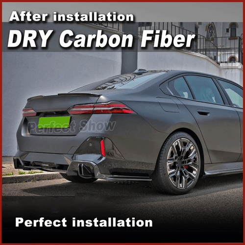 Dry Carbon Heckdiffusor für BMW 5er I5 G60 2024UP Diffusor Heckschürze Spoiler - Picture 6 of 14