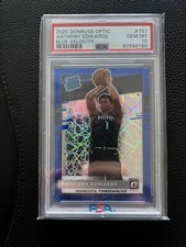 Anthony Edwards 2020 Donruss optic blue velocity rookie card psa 10