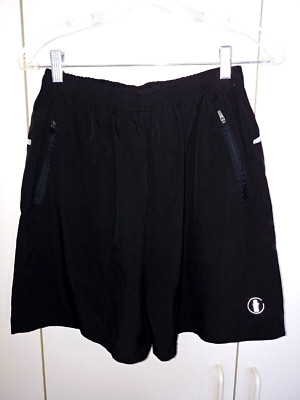BOLLINGER MEN'S BLACK POLYESTER/SPANDEX SHORTS-S-BARELY WORN-THIN/COOL