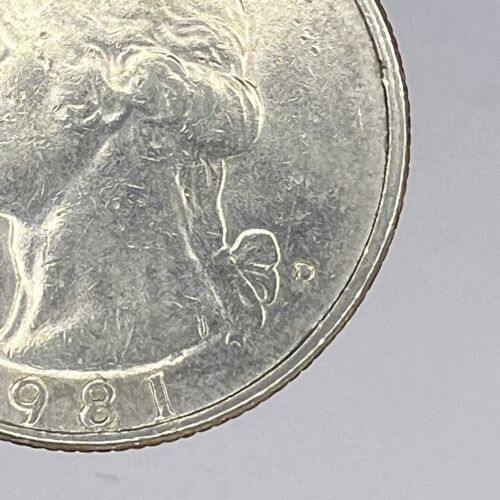 1981 D Quarter 25 Cent Coin Possible "D" Error and Possible Rim Error See Photos - Picture 11 of 24
