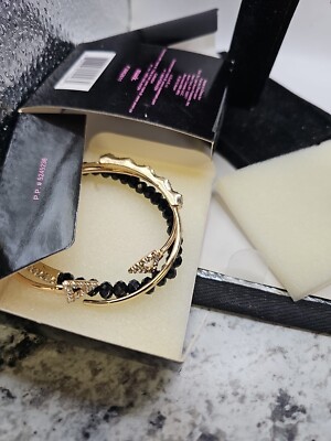 . Bracelet Lot Of 3 Gold Tone Nwo Box Mark Avon Cuff