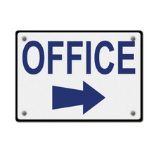 Aluminum Horizontal Metal Sign Right Directional Brushed B Arrow