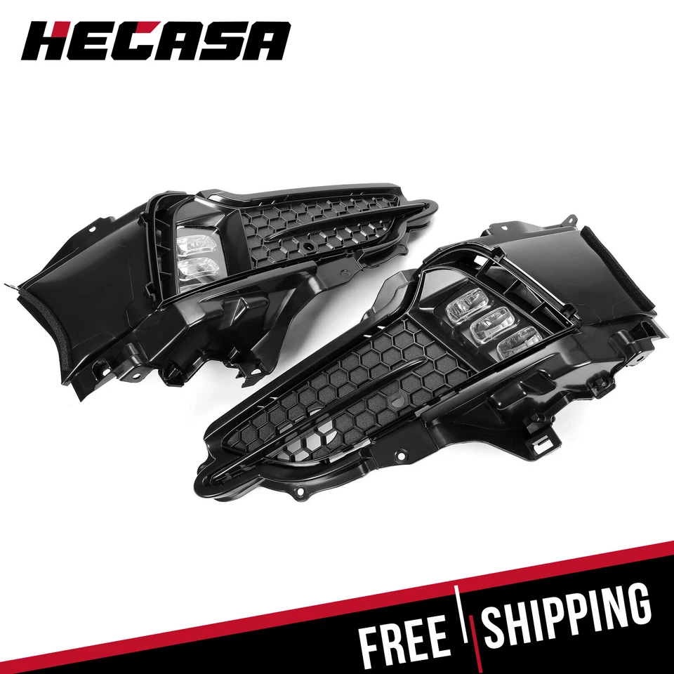Kit de luces antiniebla transparentes LED HECASA izquierda y derecha para Acura MDX 2017-2020 Foto 2 de 4