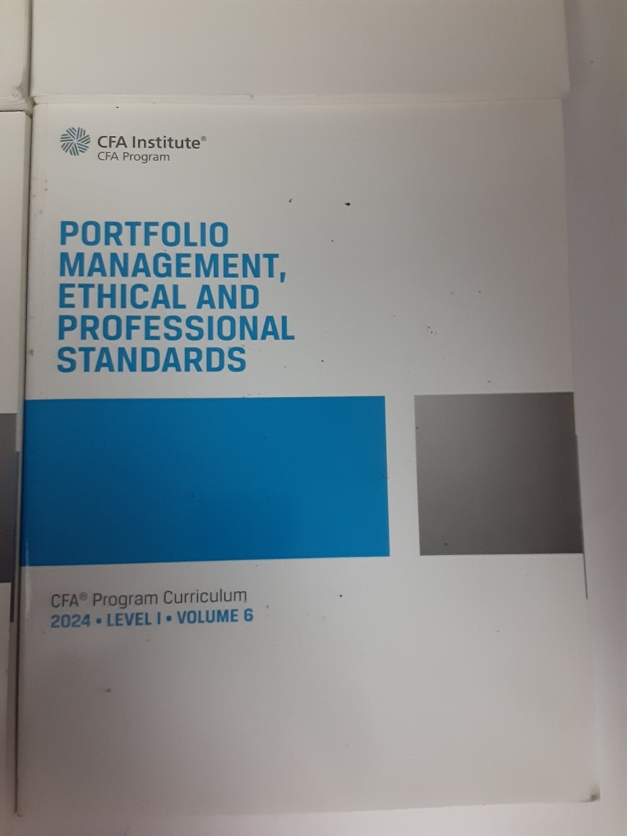 2024 CFA Institute Program Curriculum Level I Complete Set