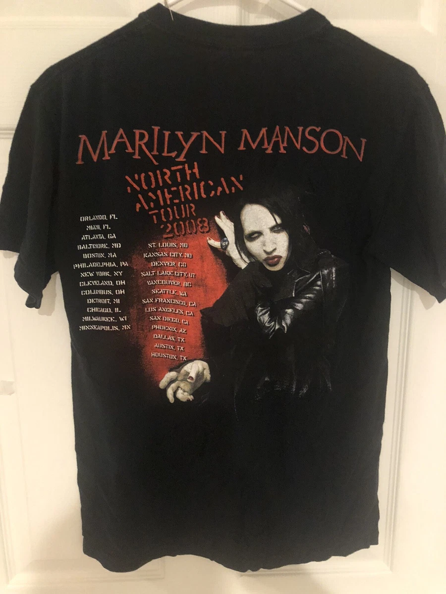 marilyn manson 2008 Tour shirt Size Small