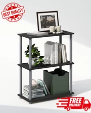 Turn-N-Tube 3-Tier Multipurpose Compact Display Rack Black/Grey