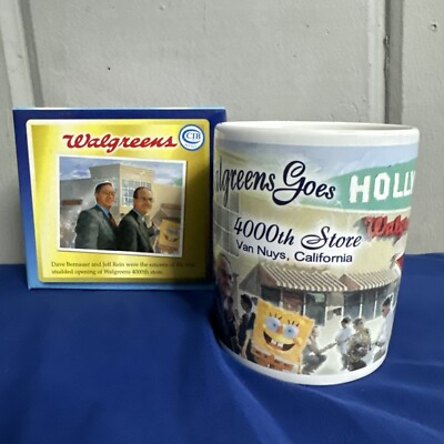 Walgreens 4000th Store Coffee Mug Hollywood Van Nuys California 2003 w/COA