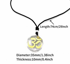 Orgone OM Reiki Energy Pendant EMF Pendant Lucky Copper Sticker Protection