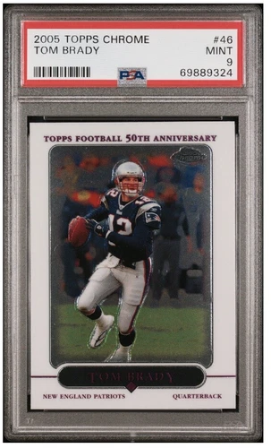 2005 Topps Chrome #46 Tom Brady PSA 9 New England Patriots Goat