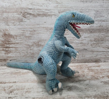 Jurassic Park World 2018 Blue T-Rex Velociraptor Dinosaur Plush.