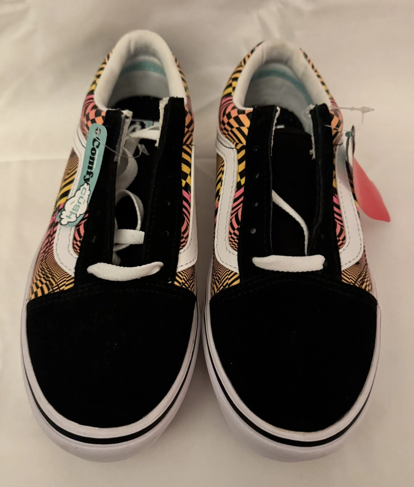Scarpa pattinatore Vans Jr unisex 5 5 gradienti checking comoda vecchia scuola multicolore