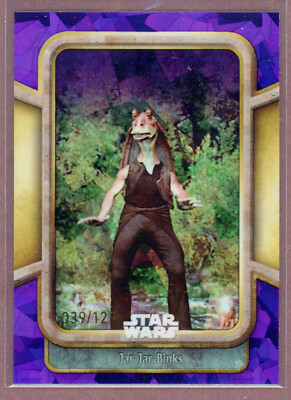 2024 Topps Chrome Star Wars Sapphire Purple #14 Jar Jar Binks /125