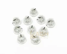 10x Guitar 1/4" Mini MXR Style AMP Knobs Effect Pedal Knob w/ Set Clear