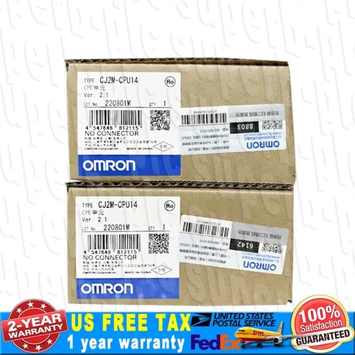 New Original Omron CJ2M-CPU14 PLC Module CPU Unit CJ2M-CPU14