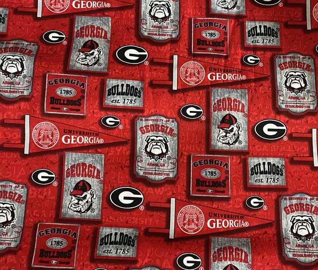 Georgia Bulldog Fabric