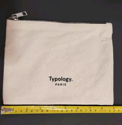 Typology canvas cosmetics bag