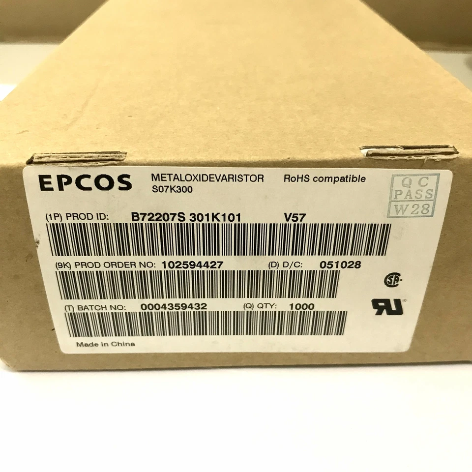 (PKG of 20) 470V MOV Varistor, 330VAC/385VDC, 1200A, 23J, EPCOS, B72207S301K101 - Image 3 of 4