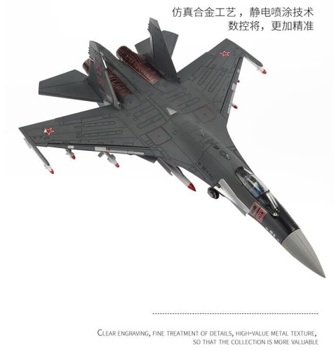1:72 31CM Su-35 Fighter Plane Diecast Army Airplane Military Aircraft Model - Picture 12 of 17