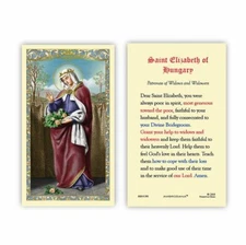 St. Elizabeth of Hungary Holy Card - 25/pack by Ambrosiana NEW Laminated