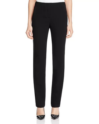 Theory Litrella Admiral Crepe Pants in Black Women 0 Contemporary Fit $265