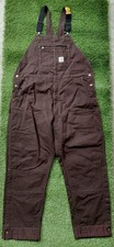 Carhartt Men  s DUCK BIB OVERALL - LOOSE FIT - Dark Brown Size 2XL Model OR4031M