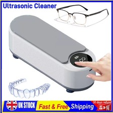Ultrasonic Cleaner Sonic Wave Tank Glasses Watch Jewellery Cleaning Machine UK