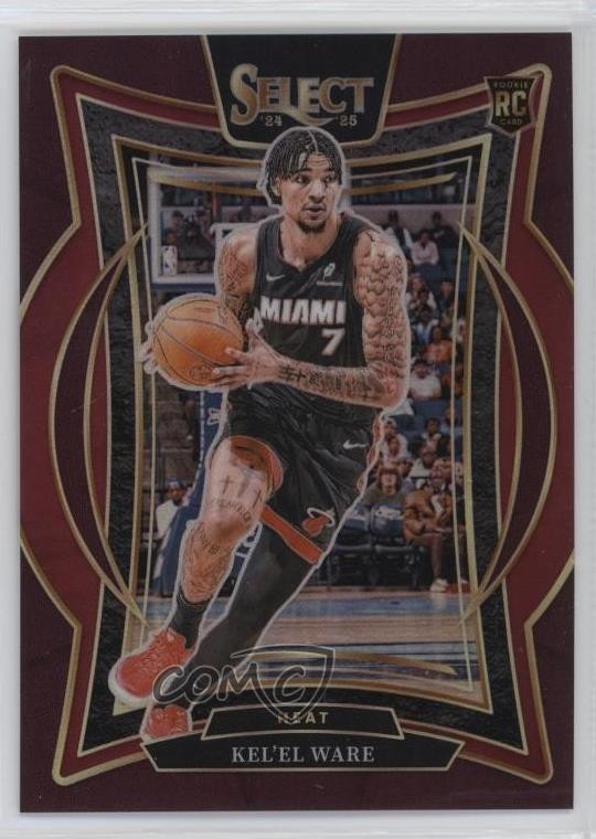 2024-25 Panini Select Concourse Maroon Prizm /175 Kel'el Ware #66 Rookie RC