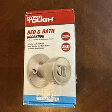 Bed And Bath Doorknob Stainless Steel Finish Hyper Tough