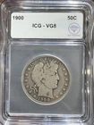 1900 Barber Half Dollar ICG VG-8 IDC Verified