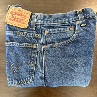 Levi's 517 Boot Cut Denim Dark Wash Blue Jeans Mens Size 31x30