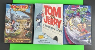 TOM AND JERRY.  Lot Of 3 DVD Tales, Greatest Chases And The Gene Deitch Collect