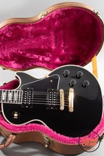 1998 Gibson Les Paul Custom Black Beauty Ebony Burstbucker 2 & 3 w/ Gibson HSC