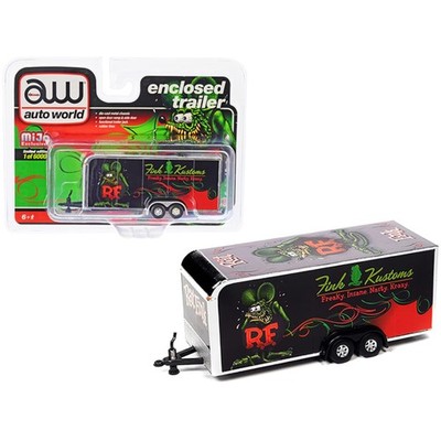 Auto World Maßstab 1:64 Mijo Exclusive - Rat Fink geschlossener Anhänger Auto World 1:64