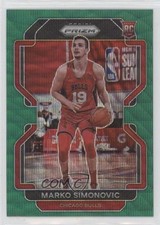 2021-22 Panini Prizm Green Wave Prizm Marko Simonovic #166 00ah
