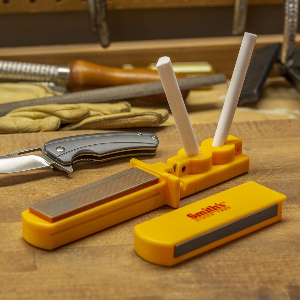 Sistema de afilado CCD4 3 en 1 - Amarillo - Varillas de cerámica - Piedra diamante - Proteger... Foto 2 de 4