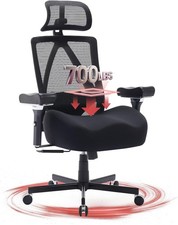 Big and Tall Office Chair 700lbs, Ergonomic Desk Chair with W Wide Thi