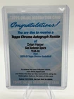 2025-26 Topps Chrome Dylan Harper Rookie Auto Redemption # TCAR-DH SPURS