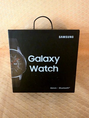 Samsung Galaxy Watch SM-R800 46mm Silver Case Classic Buckle Onyx