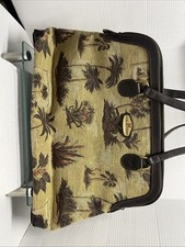 Sac à Roulettes Vintage Ricardo Beverly Hills Motif Floral Bordeaux - Bagage Cabine Occasion